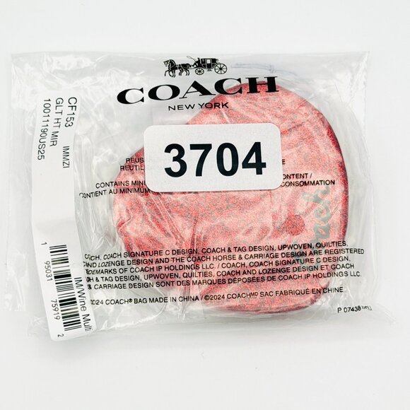 3704 COACH HEART COMPACT MIRROR - Picture 4 of 4